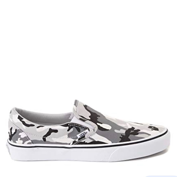 Vans Shoes - Authentic Vans Slip On Skate Shoe Gray Camo - Size W7 M5.5 - Excellent Condition